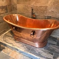 Handmade copper Bath tub