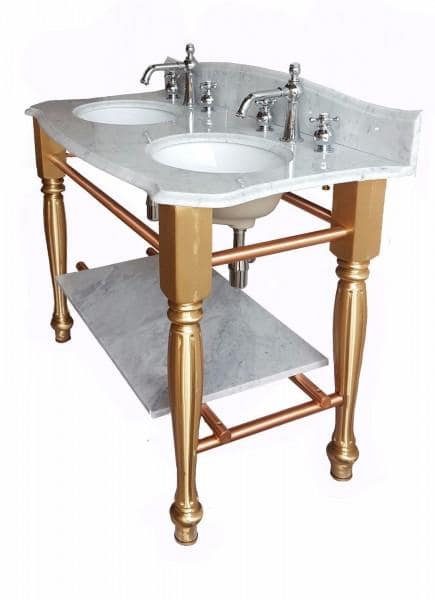 COPPER1.600.jpg Copper Empress Victoria DBL Carrara White - Bathroom Warehouse UK