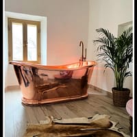 “Elizabethan” Black/Copper Package Deal “Taps/Waste/Basin” - Bathroom Warehouse UK